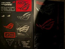 ASUS ROG Republic Of Gamers Decal Sticker Sheet Gaming NEW