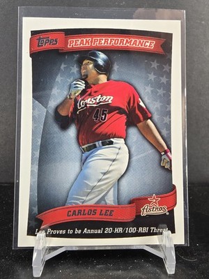 A637 - 2010 Topps - Peak Performance Carlos Lee #PP-71