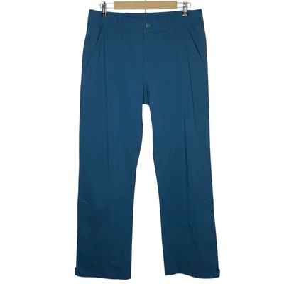AG Adriano Goldschmied Rain Pants Mens M Taped Seams Golf Hiking Blue Green NEW