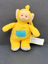 Teletubbies Laa-Laa Plush Clip Burger King Kids Club Toy Vintage 1999