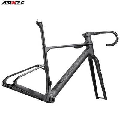 Airwolf Carbon Aero Gravel Rahmen T1100 700x50c UDH DISC Road/Cyclocrossrad T47