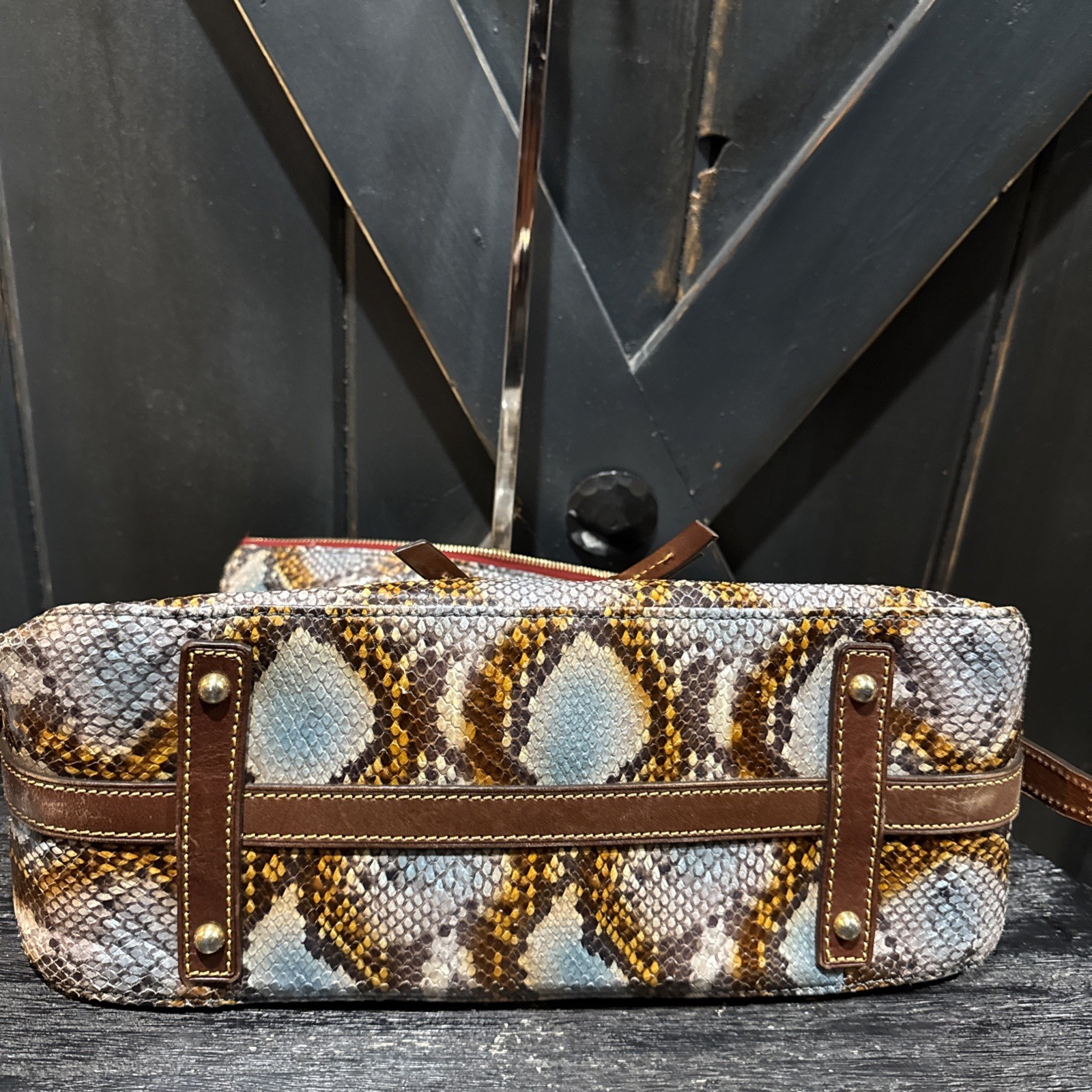 Dooney & Bourke Python Large Florentine Satchel T… - image 12