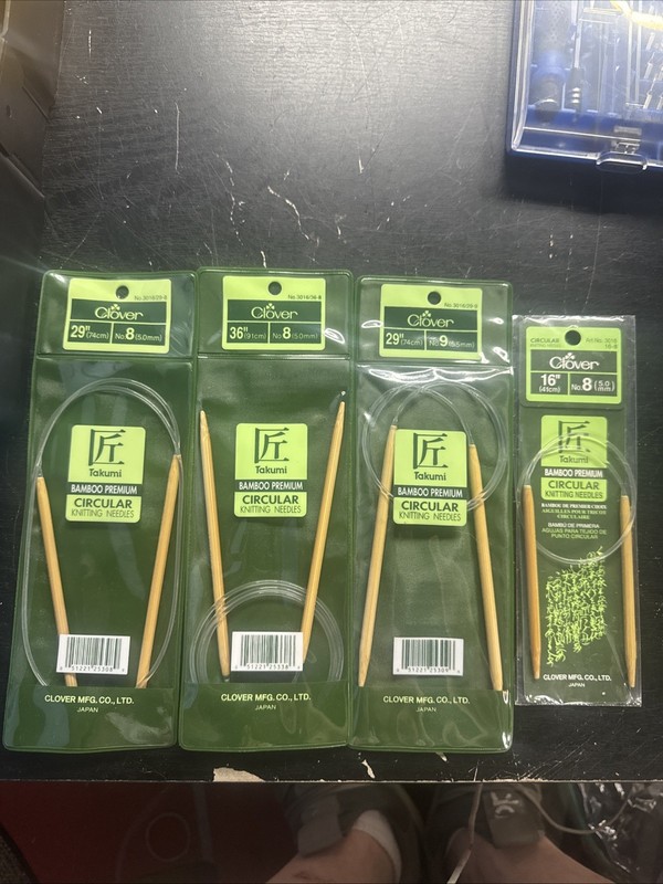 Clover Bamboo Premium Circular Knitting Needles