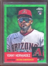 Yonny Hernandez 2022 Topps Chrome Platinum Green Wave Refractor #303 (57/99)