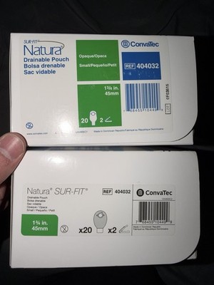 ConvaTec Natura SUR-FIT One-Piece Drainable Colostomy Pouch 1¾in 45mm 404032