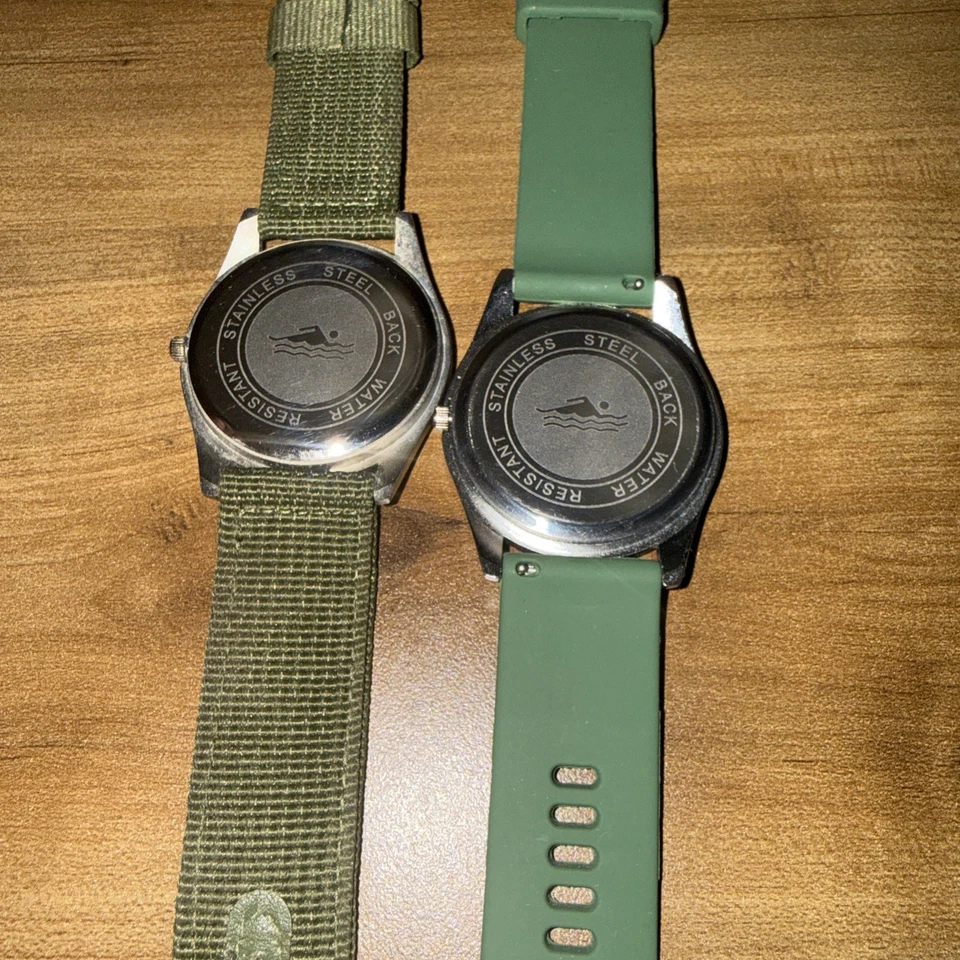 2 relojes militares para hombre correa de nailon resistente al agua Gosasa con dos correas adicionales  Foto 3 de 4