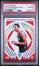 PSA 10 🔥 2023 Phoenix #16 Victor Wembanyama RC Rookie Mystique RED SSP /125