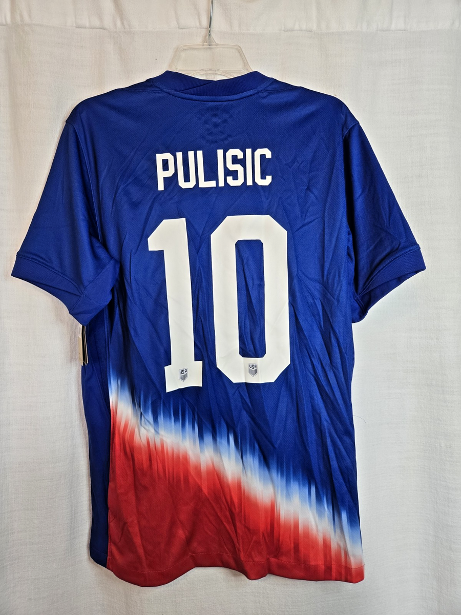 Nike Dri Fit Soccer Jersey USMNT USA Away Blue Men's Med Pulisic