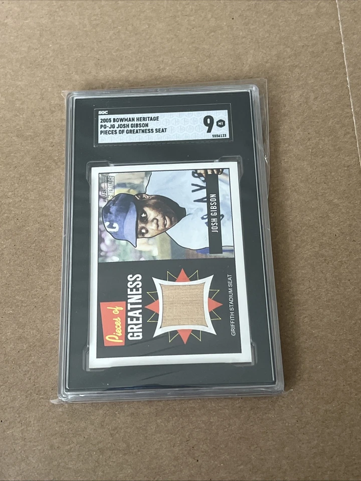2005 Josh Gibson Bowman Heritage Pieces of Greatness Seat Relic PG-JG SGC 9 RARE - Image 2 of 4