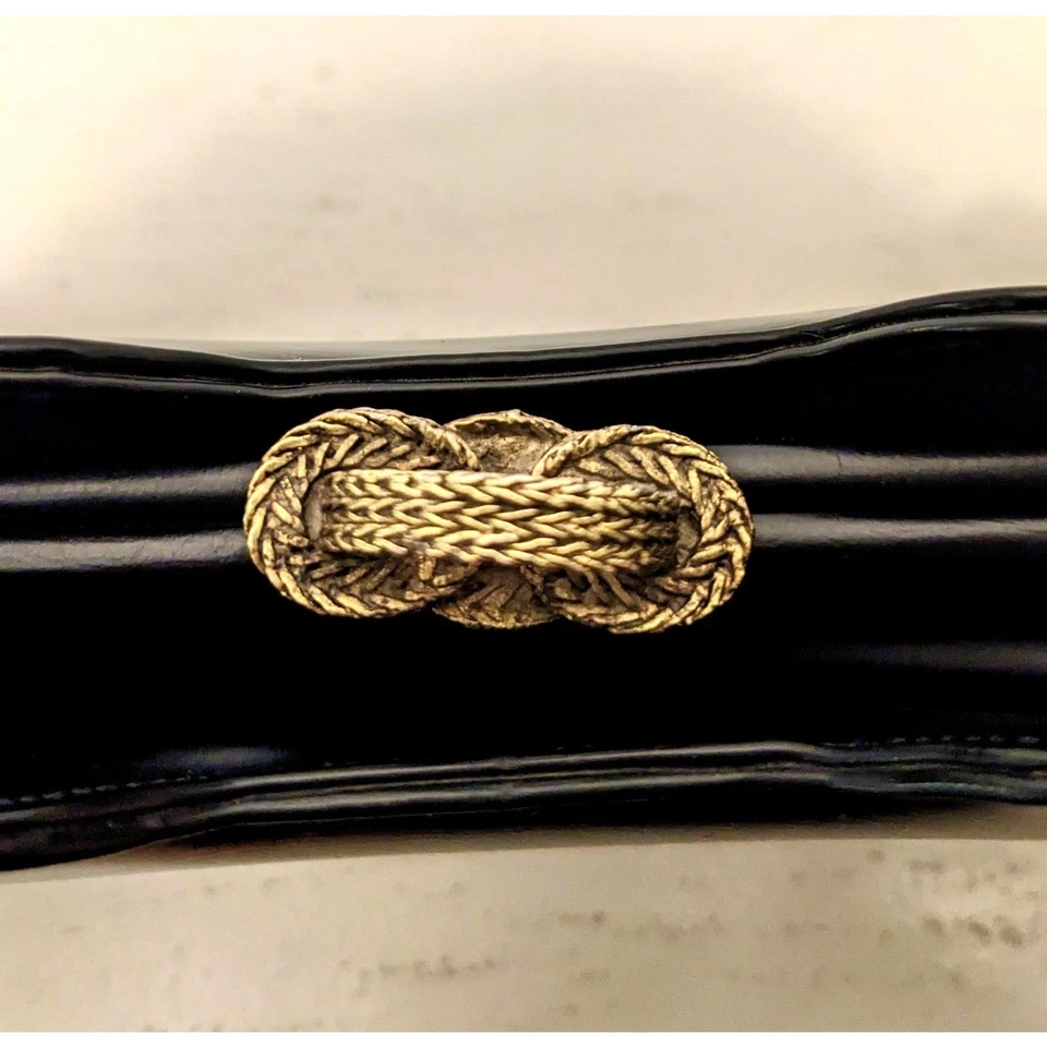 Bolso de Mano THEODOR California Años 50 Marco Asas Superiores, Intrincados Herrajes de Latón  Foto 2 de 4