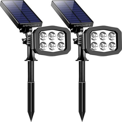 Solar Lights Outdoor 2-in-1 Waterproof Solar Spotlight Auto On/Off Wall Lights 