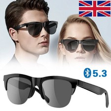 Unisex Smart Glasses Bluetooth Music Sunglasses UV Headphone Calling