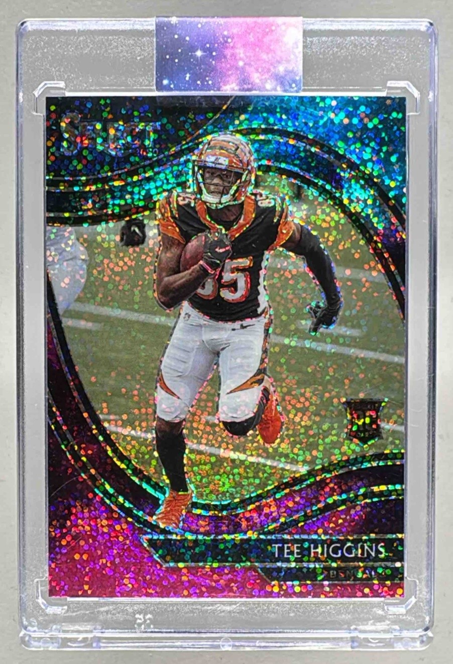 Tee Higgins 2020 Panini Select #360 Cosmic Prizm SSP Rookie Field Level RC