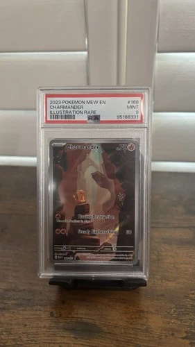 Pokemon TCG Charmander 168/165 151 IR Illustration Rare 2023 English PSA 9 Mint