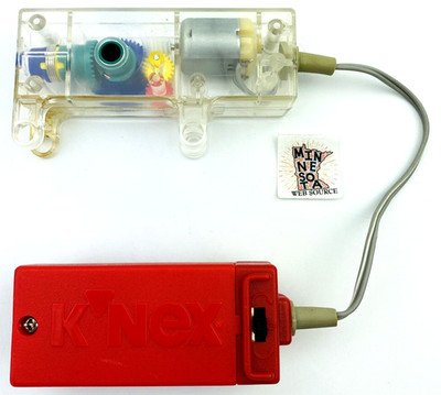 1) K'NEX Motor Tethered Power Pack – Short Cord Screw‑On Cover