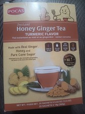 Pocas Honey Ginger Tea original Instant Honey Ginger Tea Made with Real Ginger