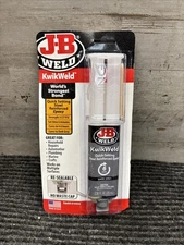 J-B Weld 50176 KwikWeld Steel Reinforced Epoxy Syringe - Dark Grey - 25 ml,Black