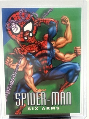 Fleer/Skybox 1996 Marvel Vision Card #3 Spider-Man Card Six Arms