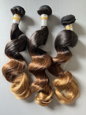 Peruvian Virgin Hair natural wave 3 tone color 22 22 22 3 Bundle (Limited)