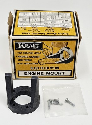 Vintage Kraft KM-15 Engine Mount .15 RC Airplane Glass Filled Nylon 200-061 NOS