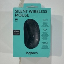 Logitech Silent Wireless Mouse Optical Scroll Wheel Black