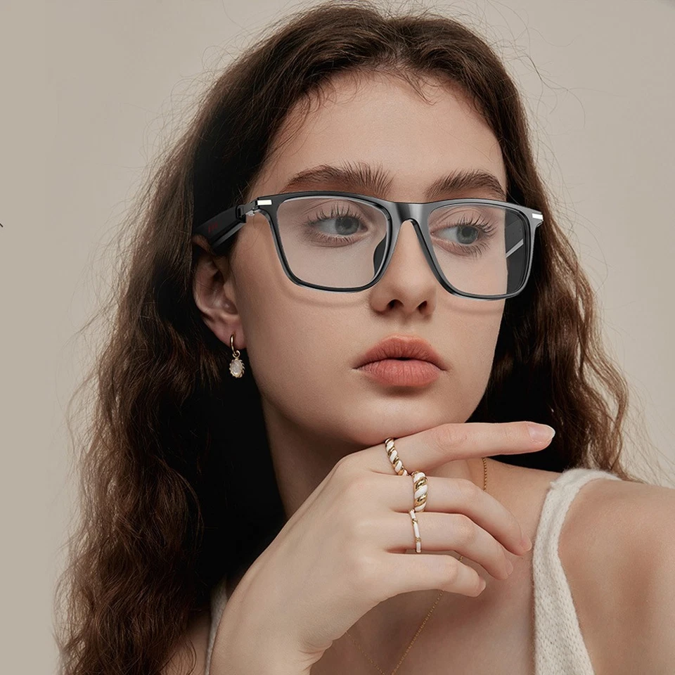 Bluetooth Smart Glasses with Speakers Eyewear Music Translator Headphones Black - Image 4 of 4