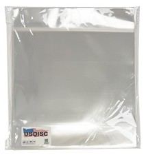 USDISC Record Outer Sleeves 12", LP, OPP, 2mil Sealable Flap Clear Lot