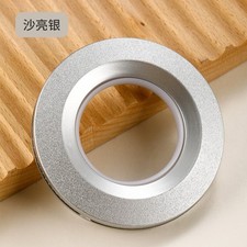 Curtain Grommets Plastic 42mm Inner Dia Drapery Eyelet Ring Silver Tone 20Pcs