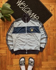 Adidas Vintage 2003 Track Jacket Blue Navy 3 Stripes Retro Y2K Size Mens Large L