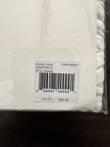 RALPH LAUREN HOME Oakfield Quilted Standard Sham Parchment White NWT $185 One Ct - Imagen 9 de 11