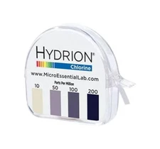 Chlorine Test Roll, 10-200 PPM, with Extra Roll for 200 Tests