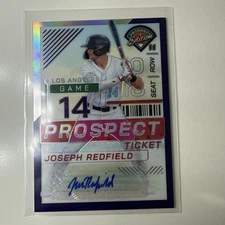2024 Panini Prospect Edition Joseph Redfield PURPLE HOLO PRIZM AUTO /125 - Halos