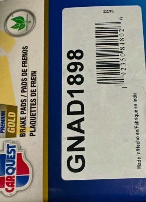 Pastillas de freno Carquest con herrajes - traseras - nuevas. Audi A4, S5, SQ5, S4 2018 2020. Foto 3 de 3
