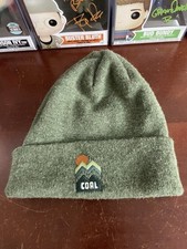 COAL Embroidered Winter Beanie Cap - Green