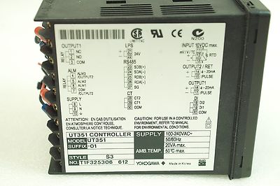 YOKOGAWA UT351E UT351-01 DIGITAL INDICATING CONTROLLER FREE SHIP