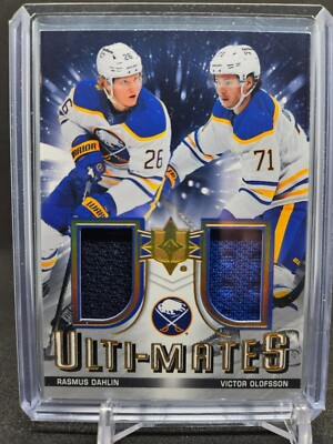 2021-22 UD Ultimate Collection Rasmus Dahlin & Victor Olofsson ULTI ...
