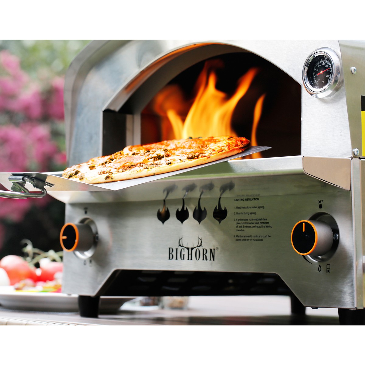 Big Horn Meat Smoker Amazon Steak Cooker Infrared Grill Cover For