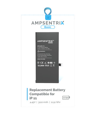 Replacement Replacement Battery Compatible For iPhone 11 (AmpSentrix) (Basic)