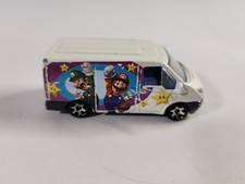 Super Mario Brothers Matchbox Van MB693 Ford Transit 2007 Mattel Slight Wear