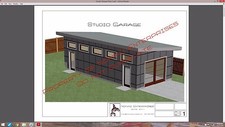 PLANS Studio Garage Blueprints Plans Mancave ...