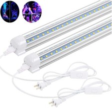 2pack 48 LED UV Black Light Fixtures Bar LED Strip Party Club DJ Lights Lamp