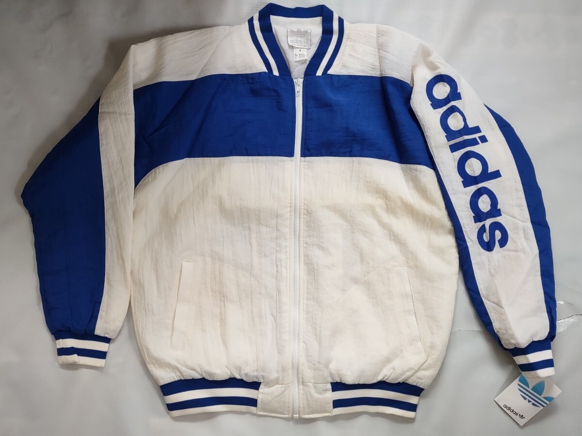 NWT VINTAGE OG ADIDAS HIP HOP RUN DMC FULL ZIPP BOMBER STYLE NYLON JACKET SIZE M image 2