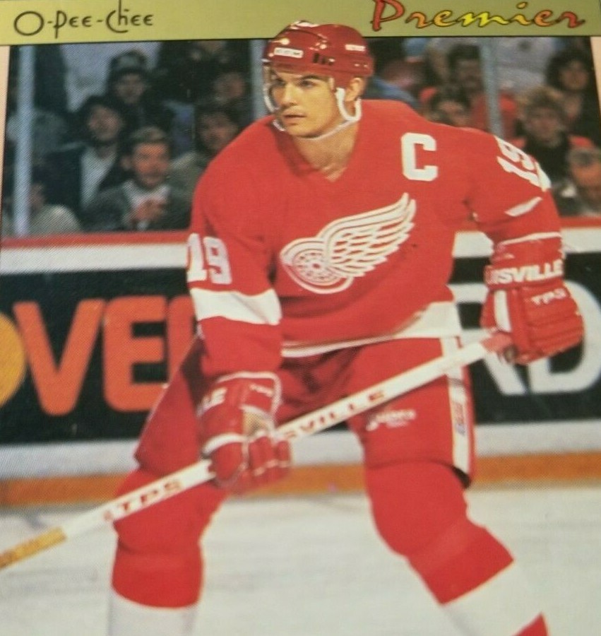 1991 O-Pee-Chee Premier Card #130 STEVE YZERMAN Detroit Red Wings C19 NHL Hockey