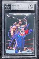 DUDE LOVE MICK FOLEY SIGNED 1998 ROOKIE DUOCARDS COMIC IMAGES #20 BECKETT 908