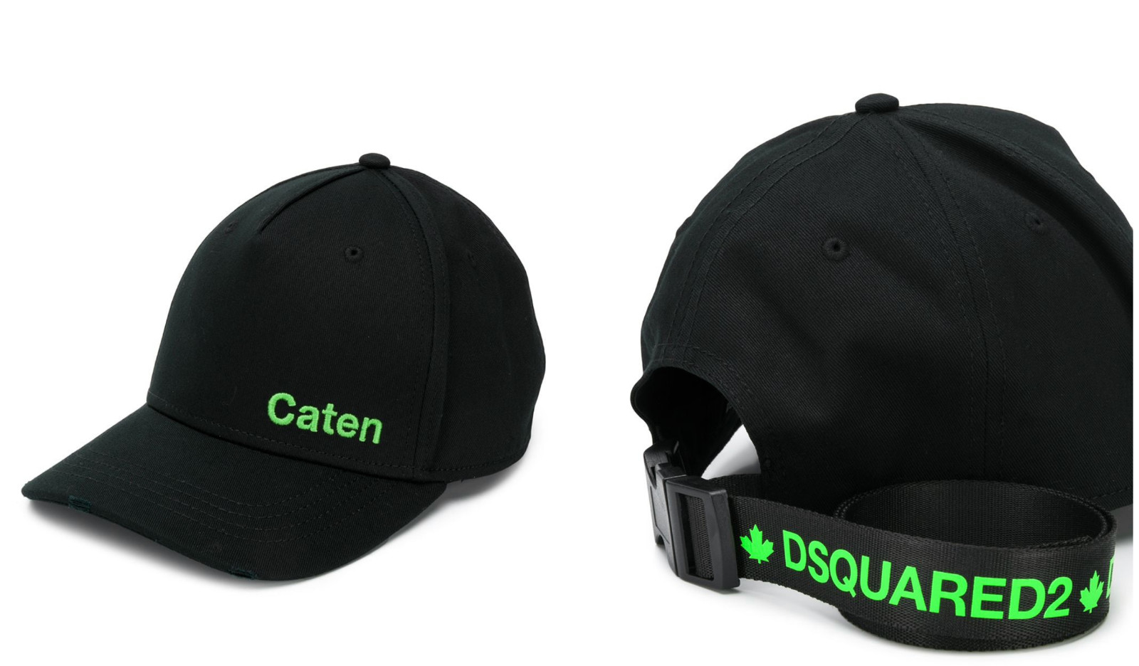 Dsquared2 Acid Tape Logo Cap Baseball Embroidered Hat