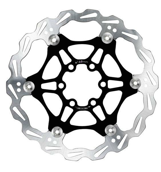 DISCO FRENO FLOTTANTE MTB NERO - 6 FORI -