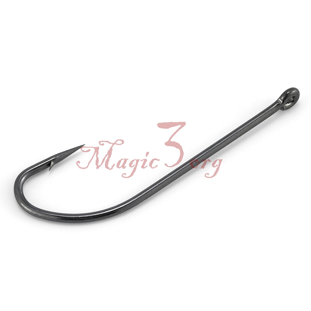 fiachy fishing hooks 100pcs O'shaughnessy Hooks Fishing J Hooks Sizes 10-10/0 Saltwater Bass  Catfish