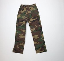 Vintage 90s Streetwear Boys 14 Faded Wide Leg Camouflage Pants Trousers USA