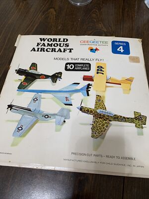 Vintage 1968 World Famous Aircraft Models That Really Fly By Ceegeetee construct
