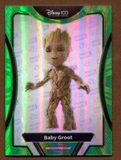 Baby Groot 2023 Kakawow Phantom Disney 100 Green Refractor 14/20 #PM-IGR-51